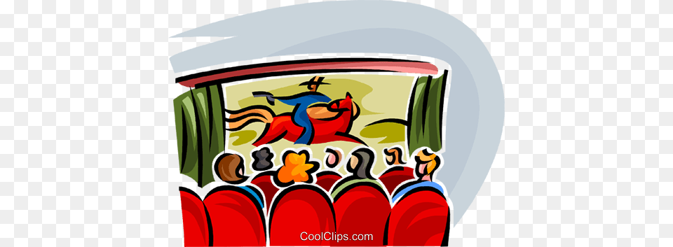 Movie Theatre Royalty Vector Clip Art Illustration, People, Person Free Png