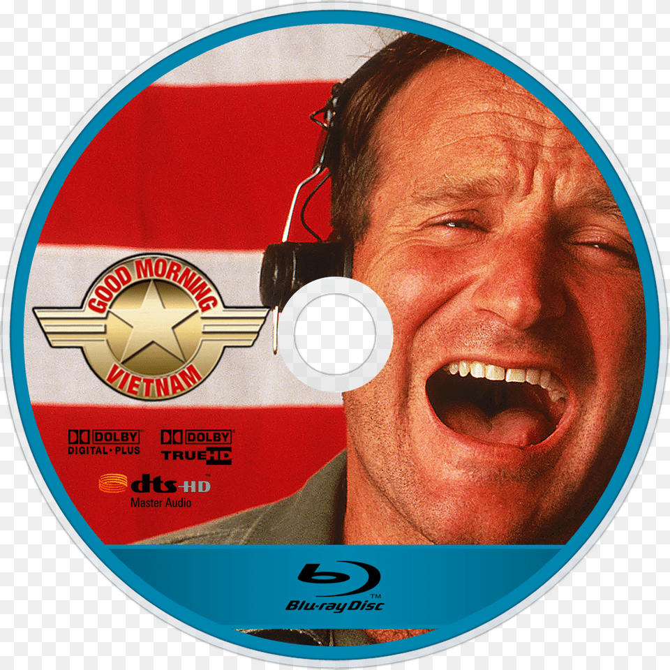 Movie Thoughts Amp More Good Morning Vietnam Bluray, Adult, Disk, Dvd, Male Free Png Download