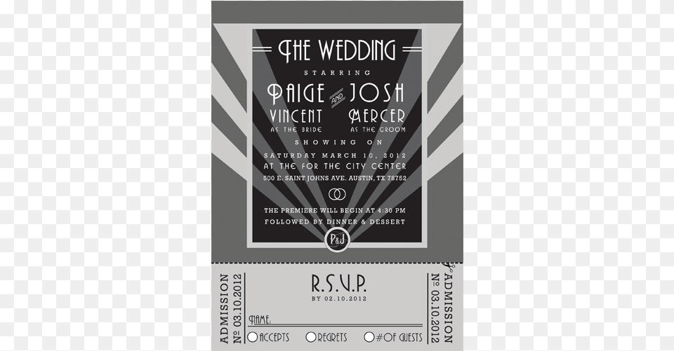 Movie Ticket Wedding Invitations Poster, Advertisement, Text, Paper Png