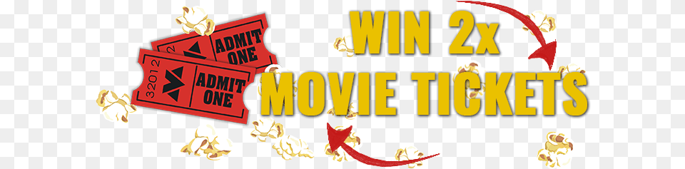 Movie Tickets You Win Movie Tickets, Food, Popcorn, Dynamite, Weapon Free Png