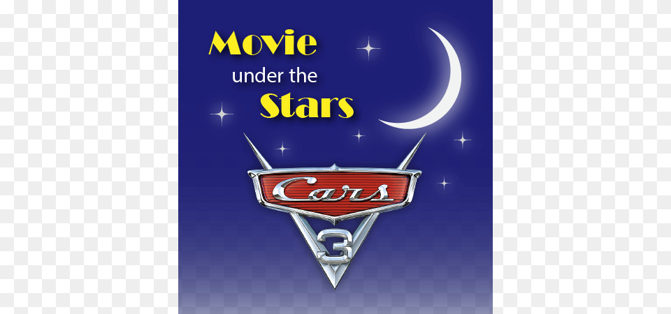 Movie Under The Stars Cars Cars, Logo, Symbol, Emblem, Astronomy Png