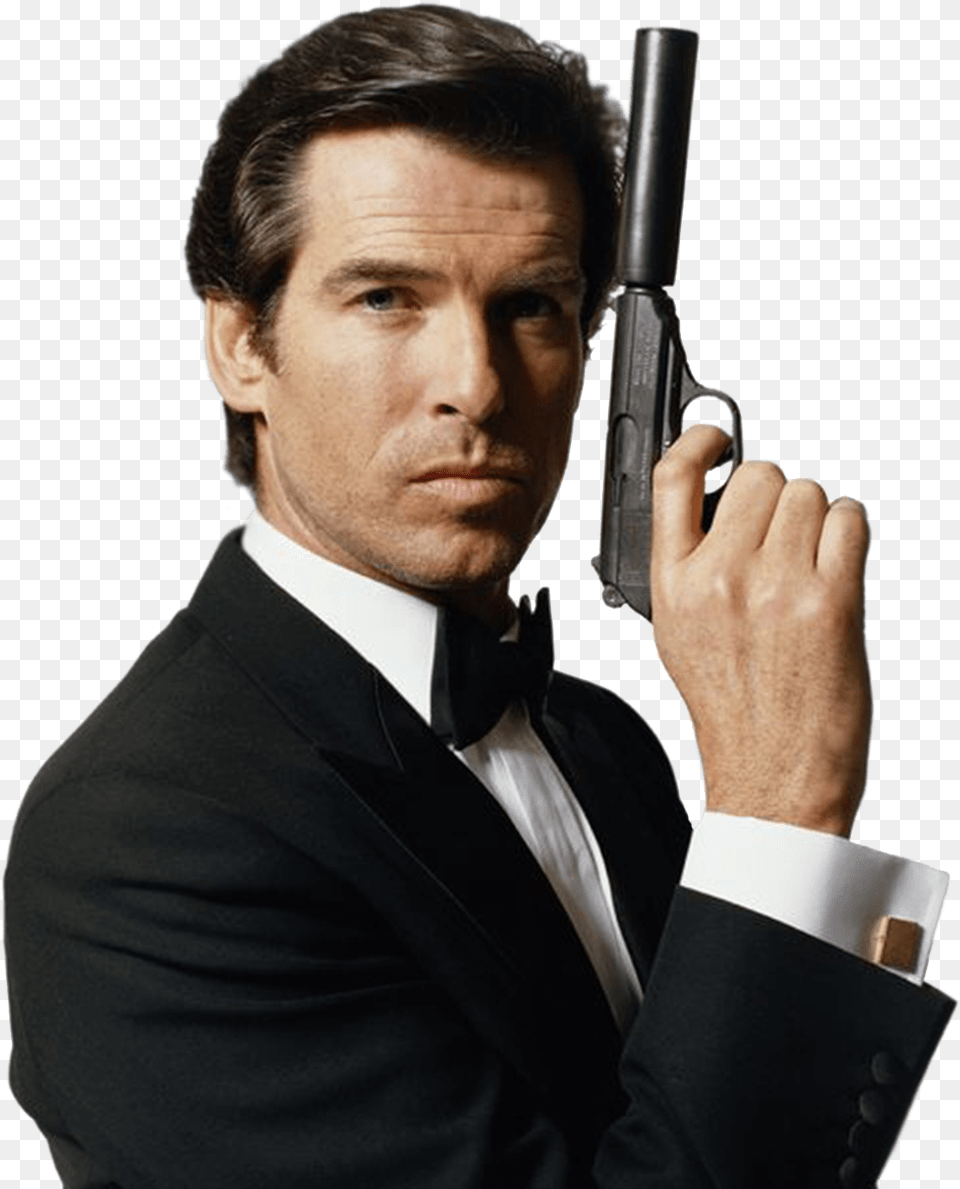 Movies Pierce Brosnan, Weapon, Handgun, Gun, Firearm Free Png Download