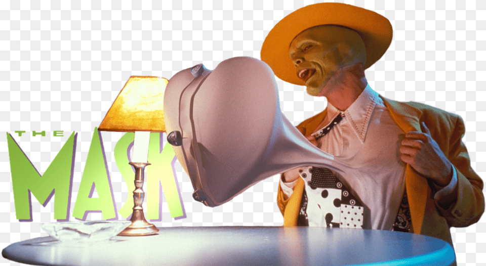 Movies Stars Others Home Anonymous Mask Wallpapers Mask Jim Carrey, Table Lamp, Clothing, Hat, Lamp Png