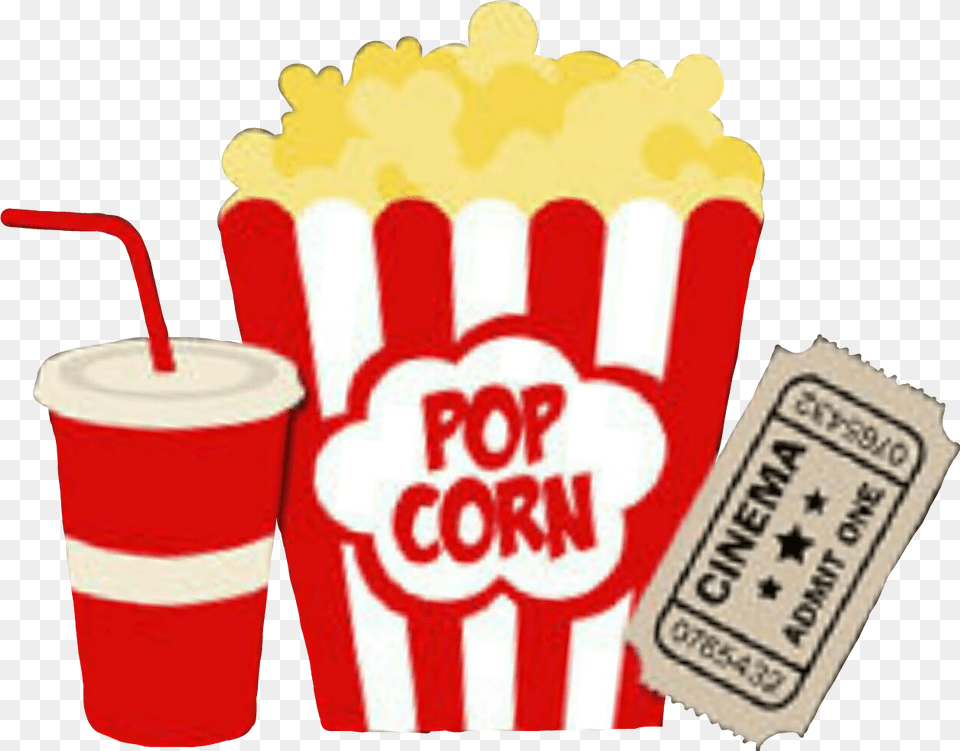 Movies Ticket Popcorn Soda, Food, Cup, Disposable Cup Free Png