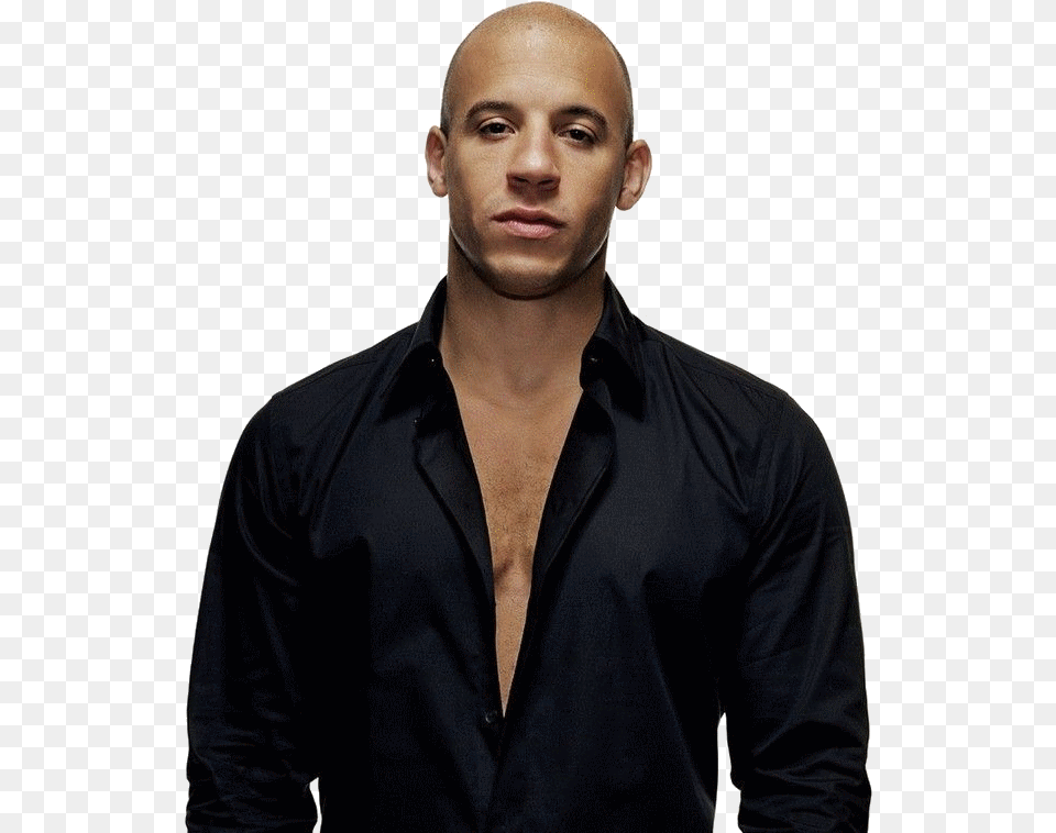Movies Vin Diesel Black, Sleeve, Portrait, Photography, Person Png Image