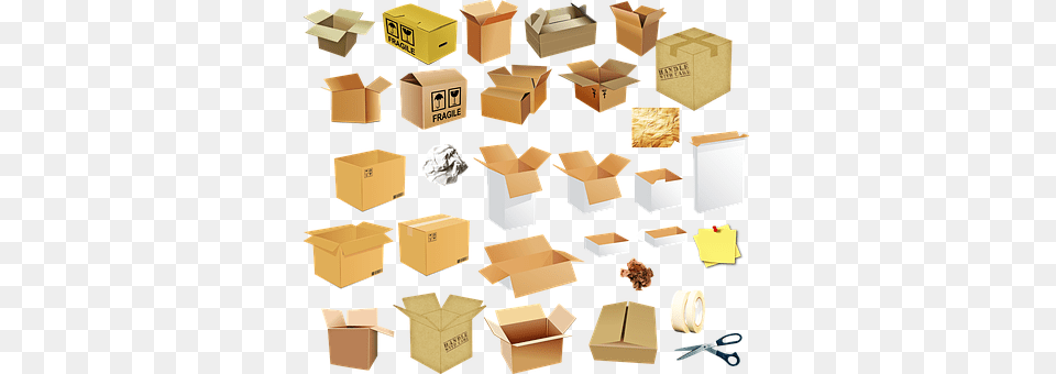 Moving Boxes Box Package Carton Cardboard, Package Delivery, Person Png