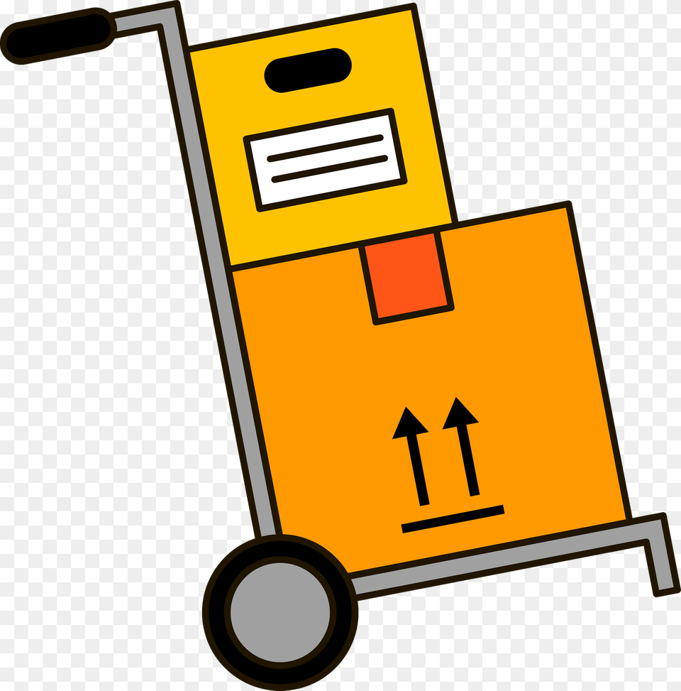 Moving Cart With Boxes Clipart, Gas Pump, Machine, Pump, Box Free Png Download