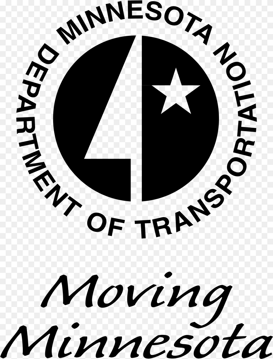 Moving Minnesota Logo Transparent Graphic Design, Gray Free Png