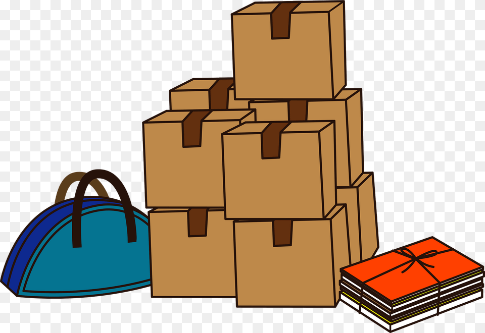 Moving Relocation Clipart, Bag, Box, Cardboard, Carton Free Png Download