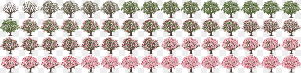 Moving Tree Sprite Sheet, Pattern, Plant, Lace, Vegetation Png Image