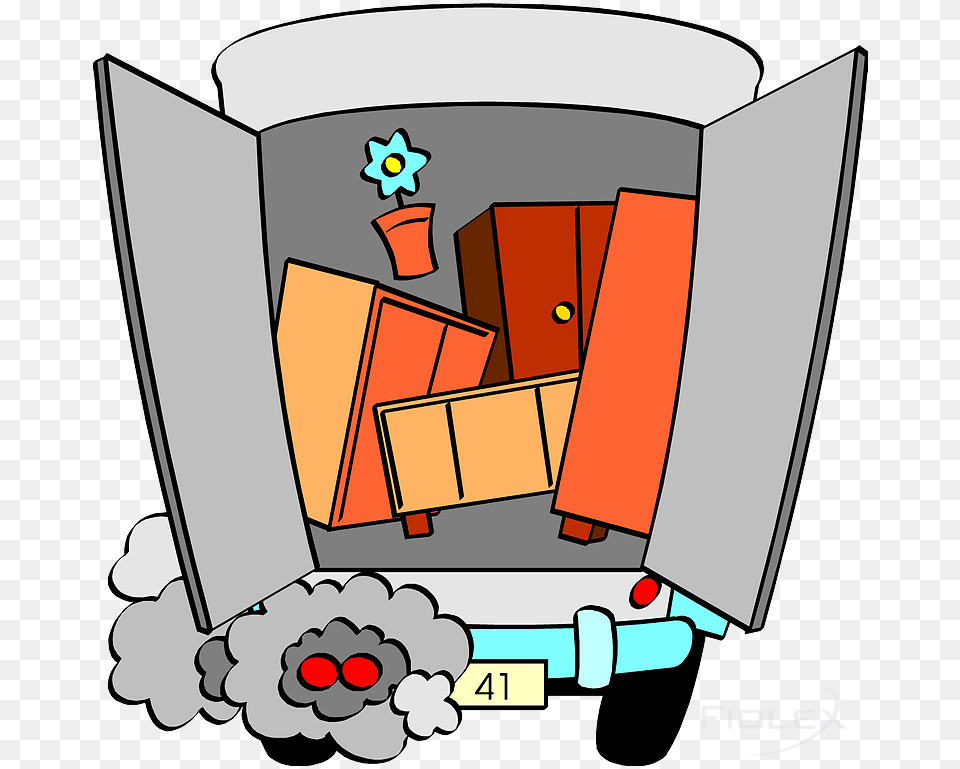 Moving Truck, Furniture Free Png Download