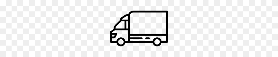 Moving Truck Icons Noun Project, Gray Free Transparent Png