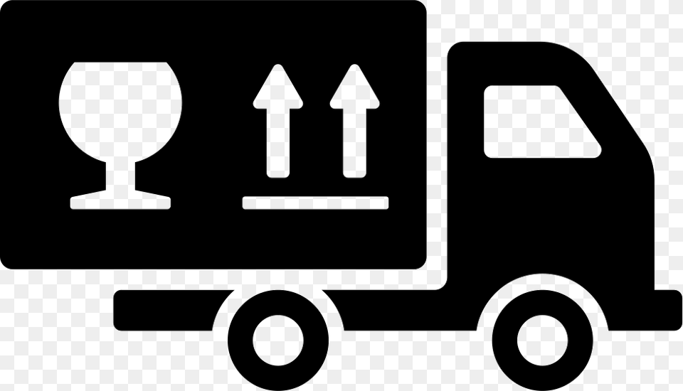 Moving Truck Moving Truck Black Icon, Transportation, Van, Vehicle, Device Free Png