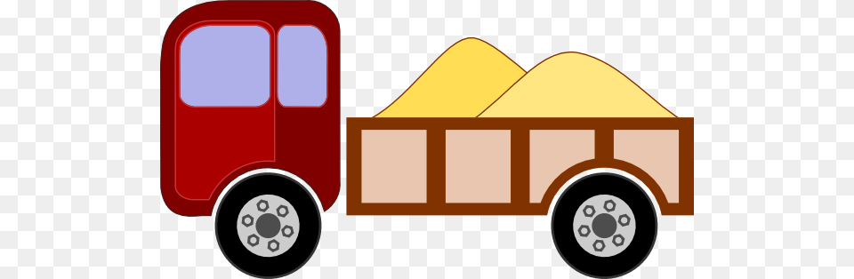 Moving Truck With Christmas Tree Clip Art, Wheel, Machine, Vehicle, Transportation Free Png Download