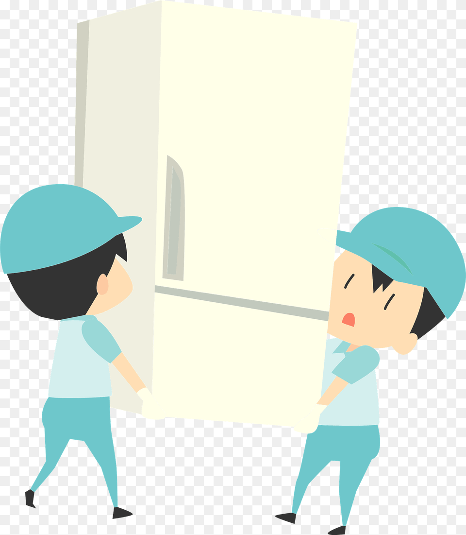 Moving Workers Clipart, Baby, Person, Device, Appliance Png Image