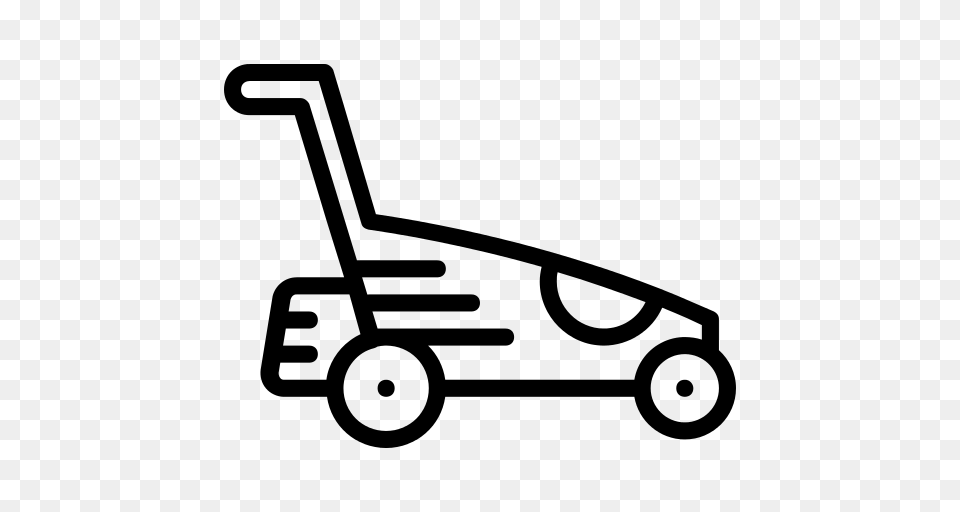 Mower Icon, Gray Free Png Download