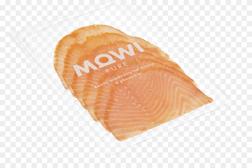 Mowi Pure Cold Smoked 6 Slices Lox, Plate, Food, Seafood Free Transparent Png