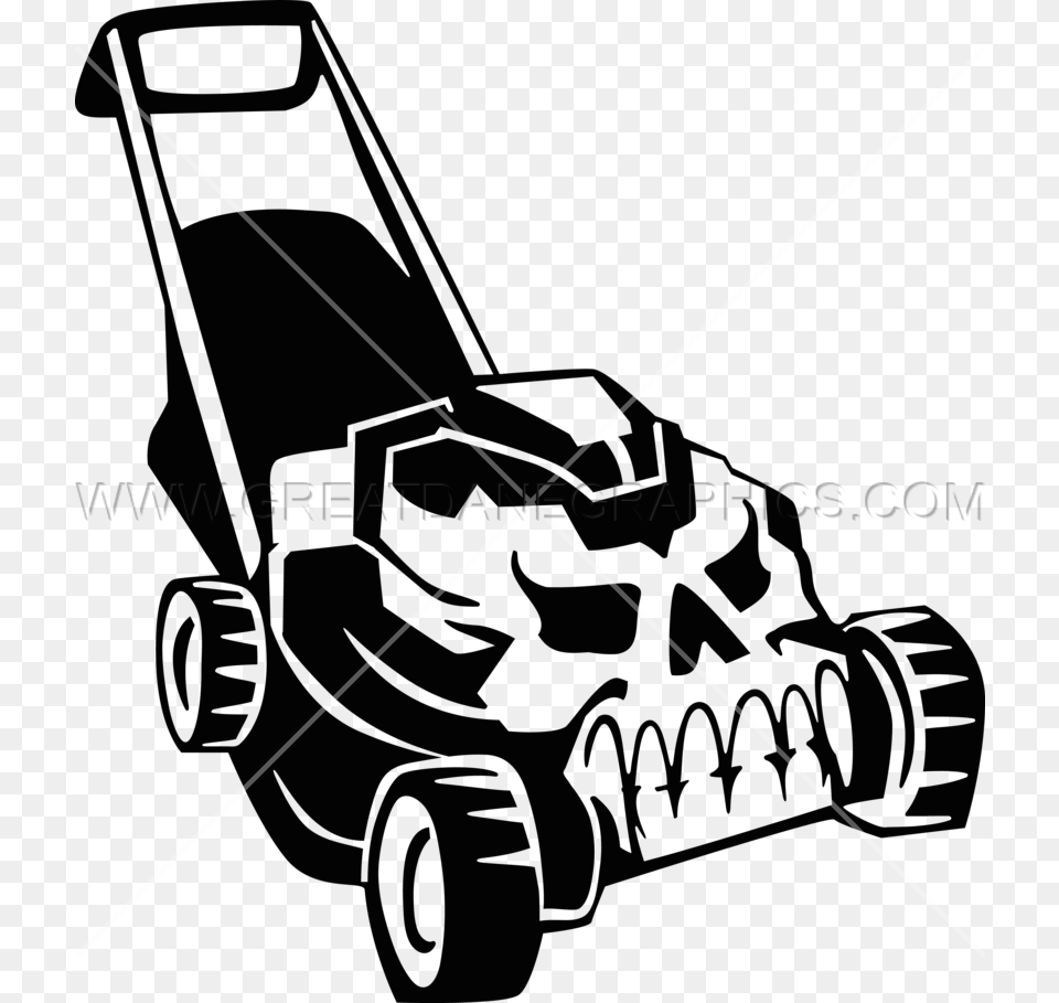 Mowing Clipart Grass Cutting Machine Skull Lawn Mower Clipart, Plant, Device, Lawn Mower, Tool Png