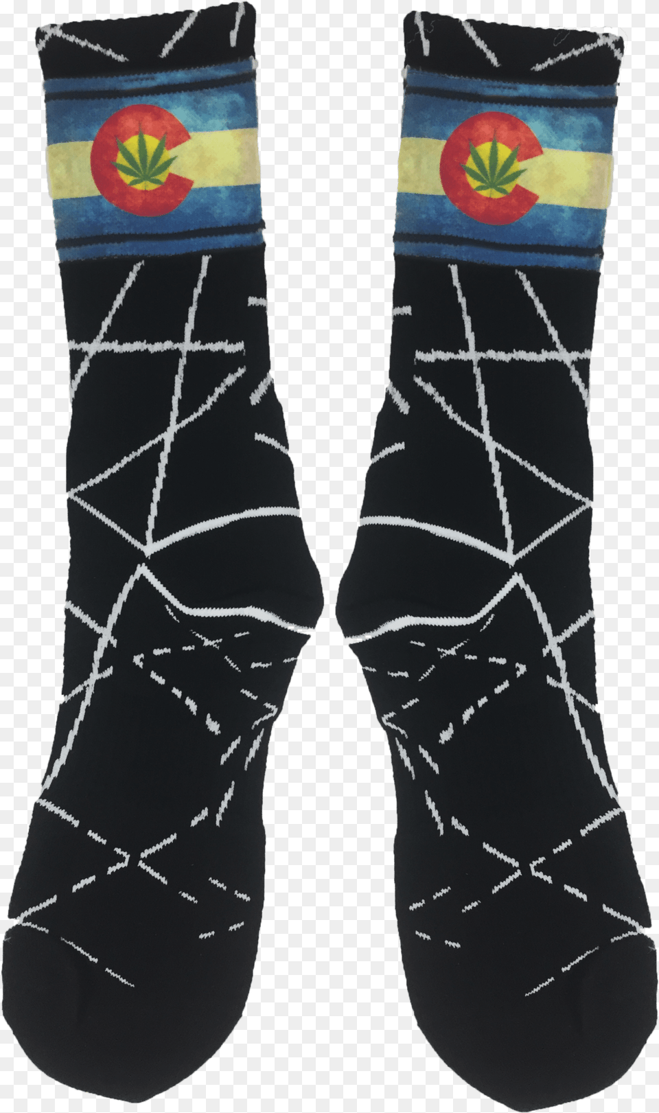 Moxy Socks Colorado Pot Leaf Dye Sublimation Fitness Sock, Clothing, Hosiery Free Png