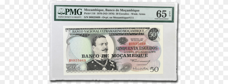Mozambique 50 Escudos, Adult, Male, Man, Money Png Image