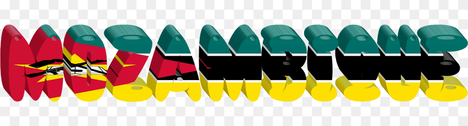 Mozambique Lettering With Flag Clipart, Transportation, Vehicle, Watercraft, Boat Png Image