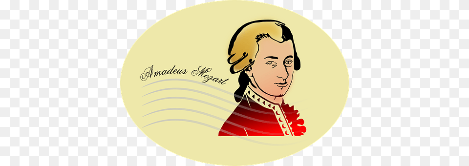 Mozart Person, Face, Head, Photography Png Image