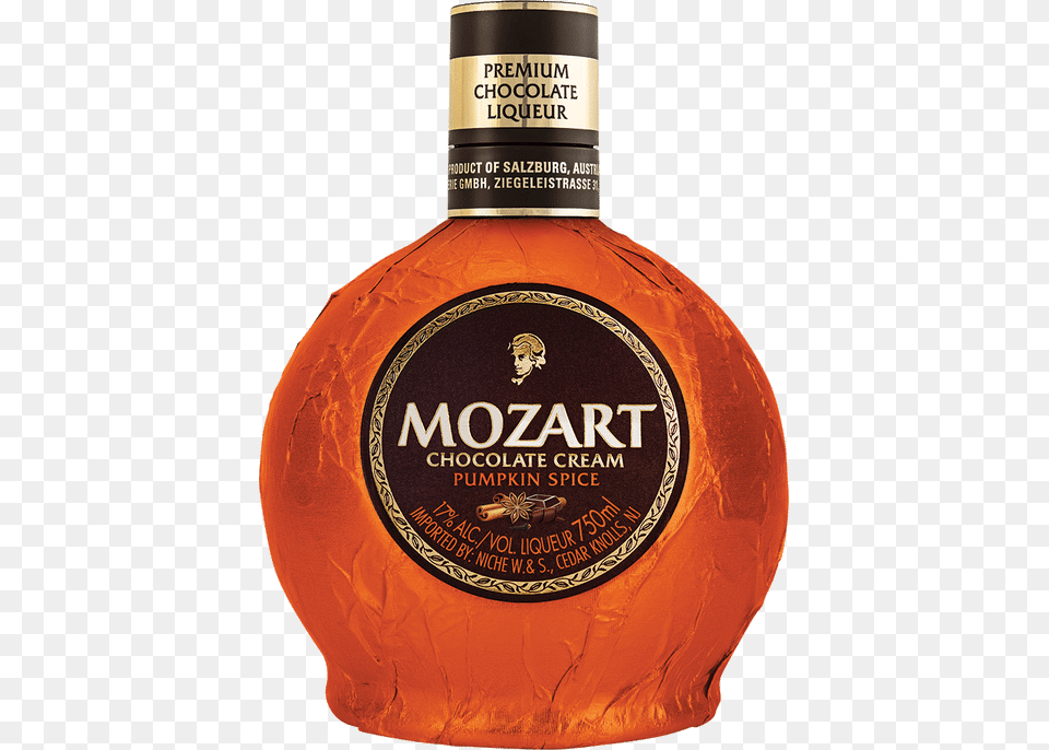 Mozart Chocolate Pumpkin Spice Liqueur Tennessee Whiskey, Alcohol, Beverage, Liquor, Whisky Png