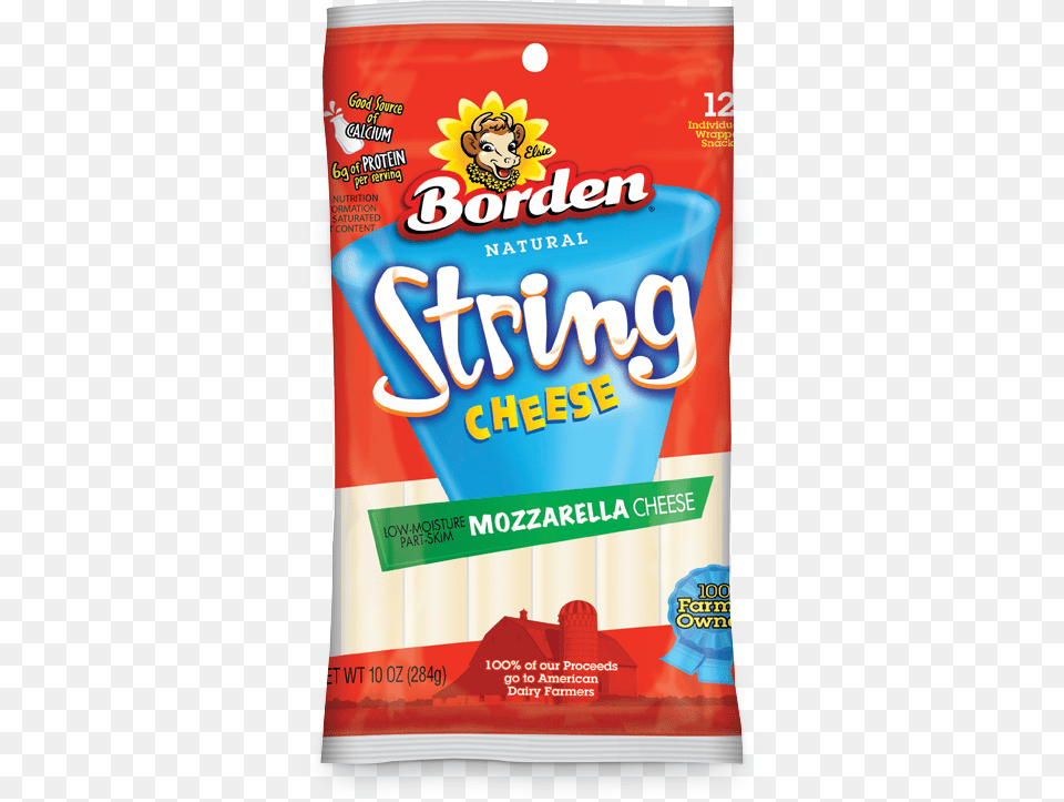 Mozzarella String Cheese Borden Mozzarella Part Skim Cheese Sliced, Food, Ketchup Free Png