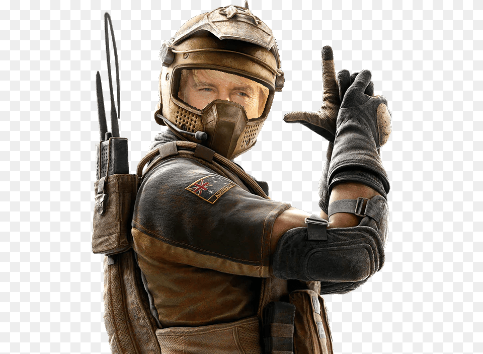 Mozzie Rainbow Six Siege, Glove, Clothing, Helmet, Man Png