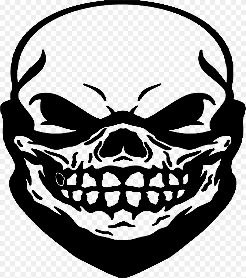 Mp Lr Tat Skull, Gray Png