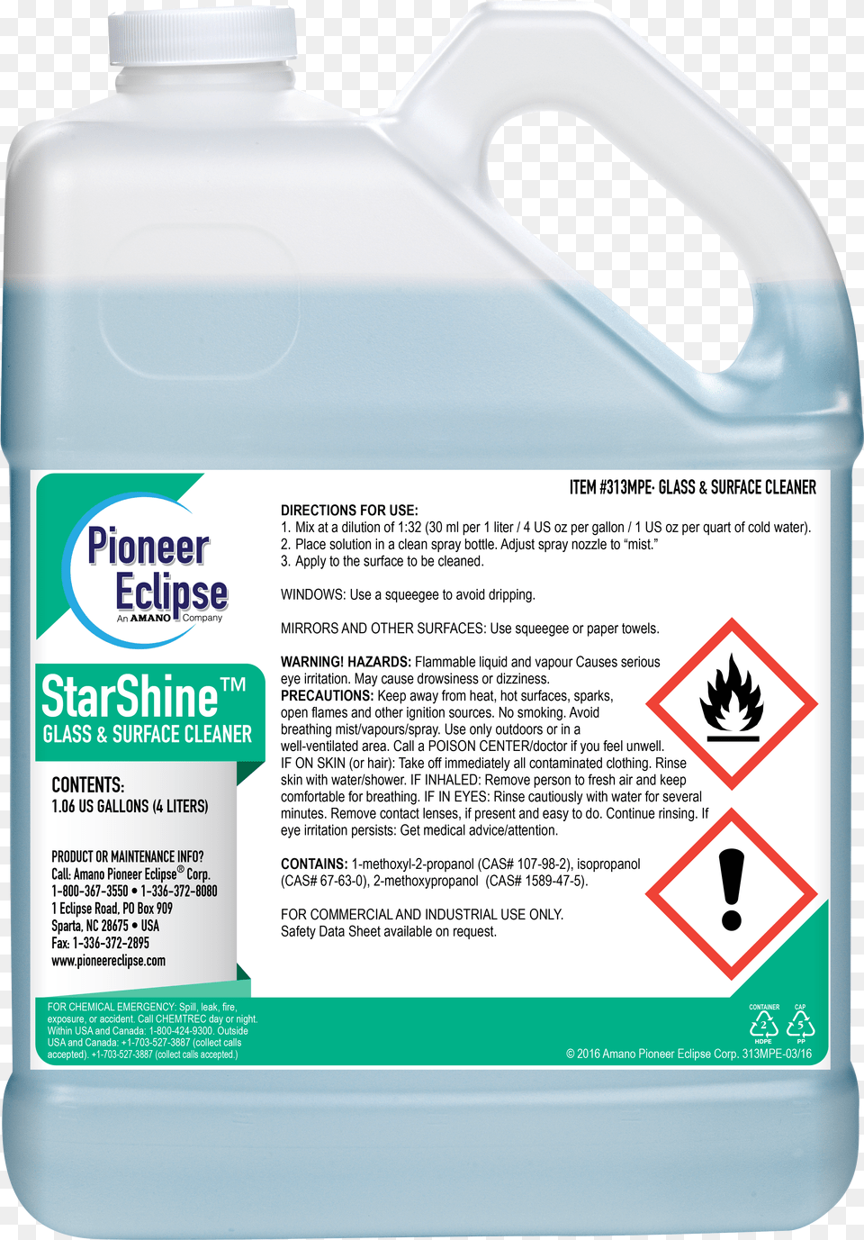 Mpe Glass Surface Cleaner Media Ghs Free Png