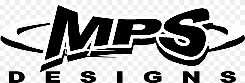 Mps Designs Logo Black And White Design, Stencil, Sticker, Text, Animal Png Image