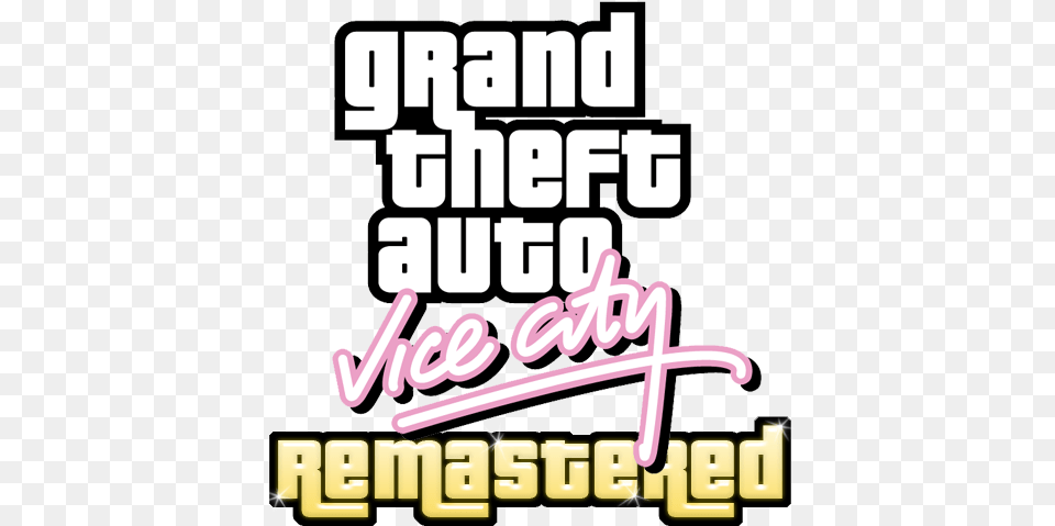 Mpsl Grand Theft Auto Vice City Remastered Mission Gta Vc Remastered Logo, Scoreboard, Advertisement, Text, Book Png