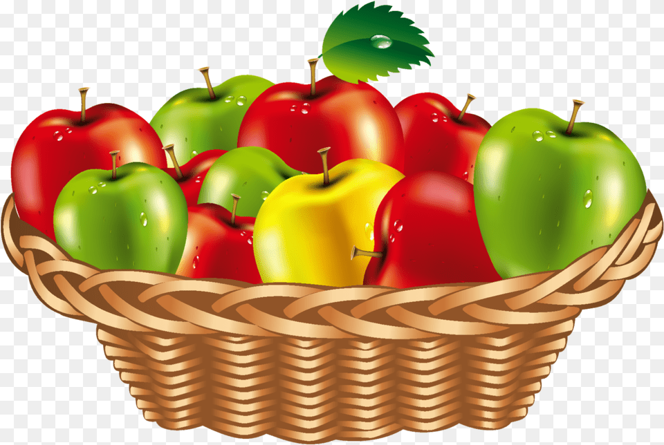 Mq Apple Apples Fruit Fruits Basket Of Fruits And Vegetables Clipart, Plant, Food, Produce, Cream Free Png Download