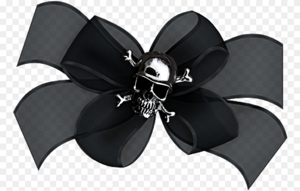 Mq Black Bow Bows Ribbon Skull Skull Bow, Accessories, Appliance, Ceiling Fan, Device Free Transparent Png