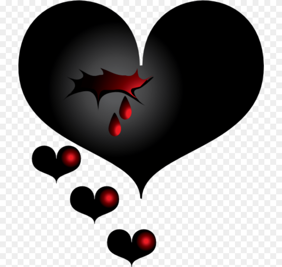 Mq Black Heart Hearts Love Corazon Roto Negro, Logo, Symbol, Leaf, Plant Free Png Download