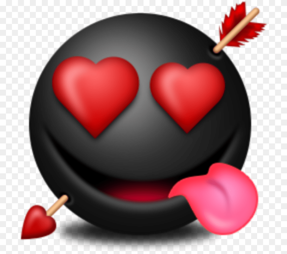 Mq Black Love Heart Hearts Emojis Emoji Heart Free Png