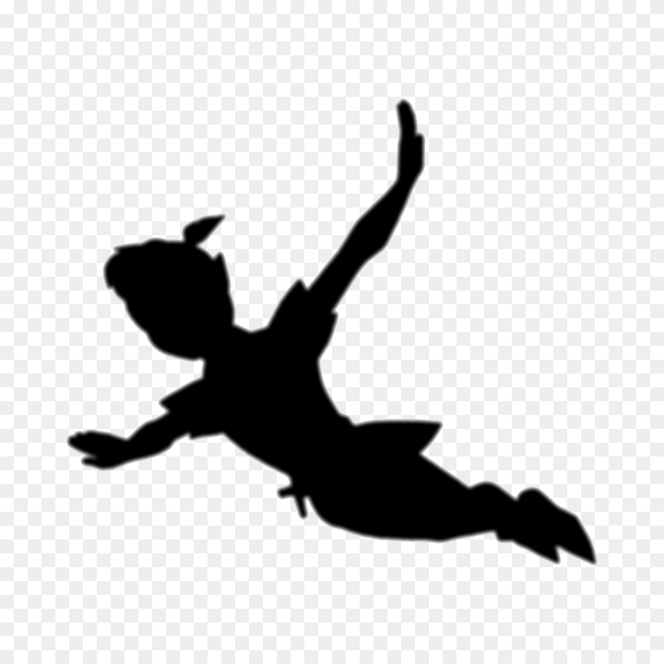 Mq Black Peterpan Silhouette, Dancing, Leisure Activities, Person, Baby Free Png Download