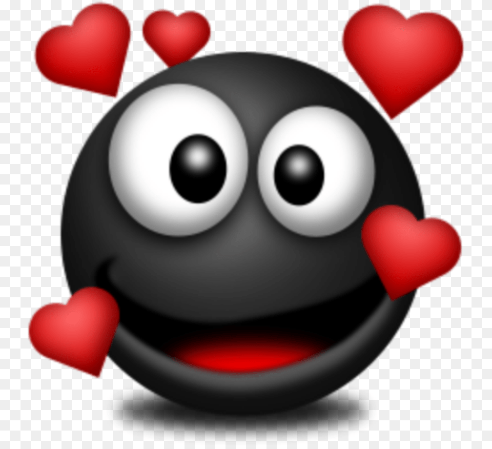 Mq Black Red Heart Hearts Love Black In Love Emoji Free Png