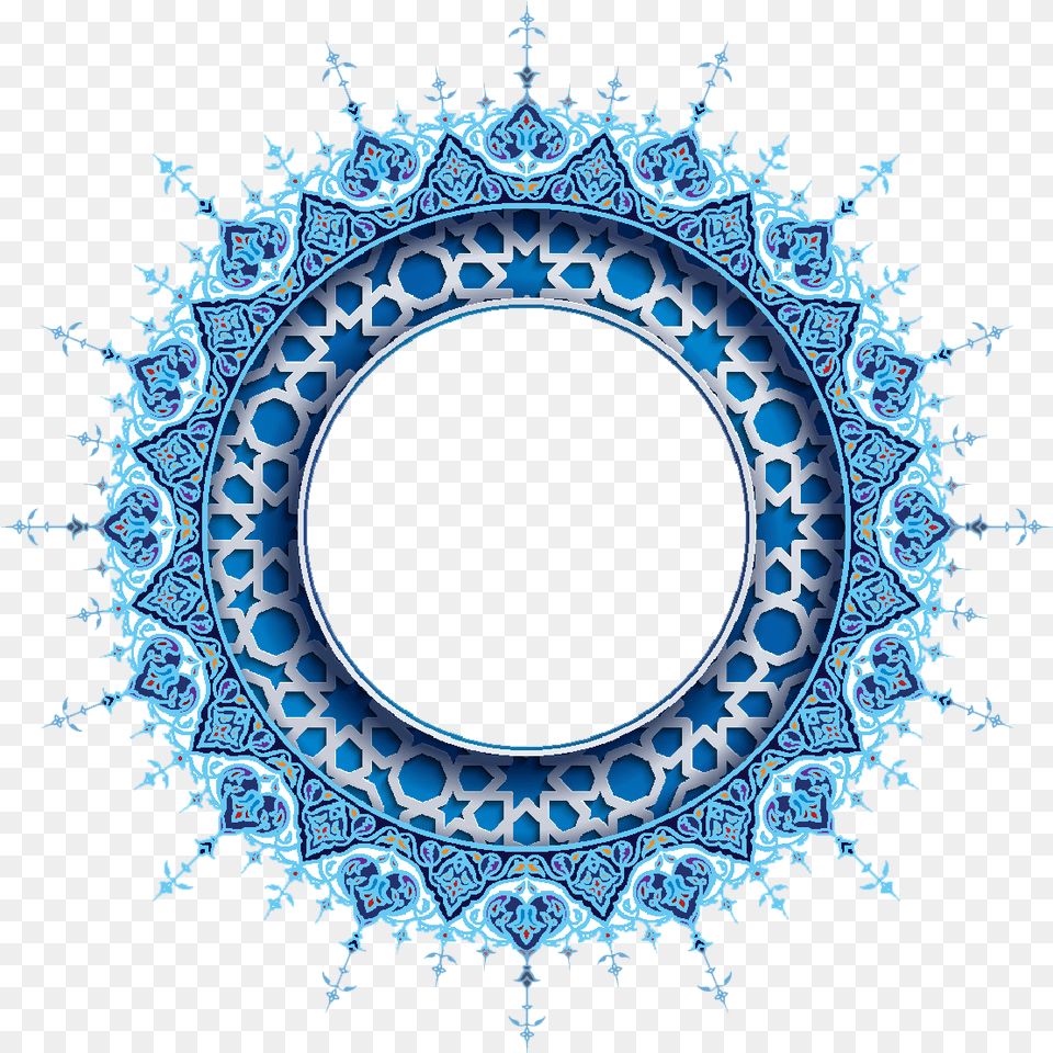 Mq Blue Floral Wreath Vector, Accessories, Pattern, Ornament, Fractal Free Png