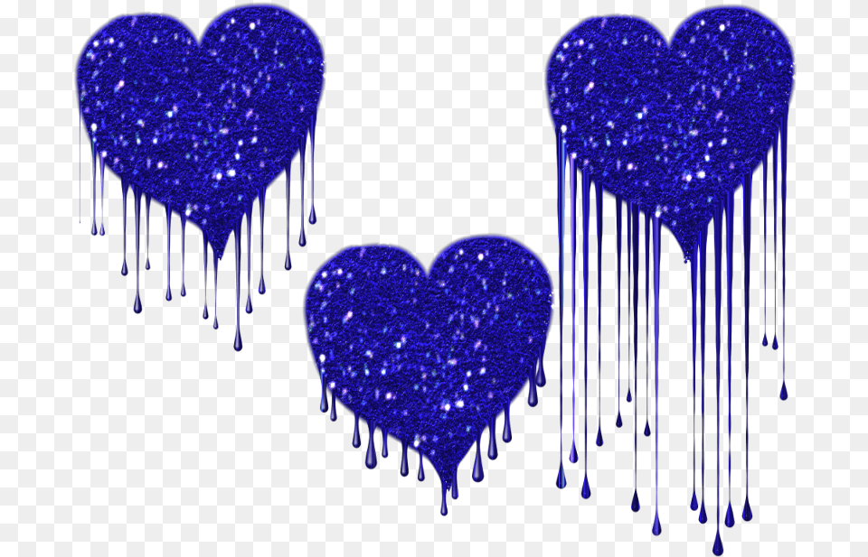 Mq Blue Hearts Heart Slash Heart, Glitter Png