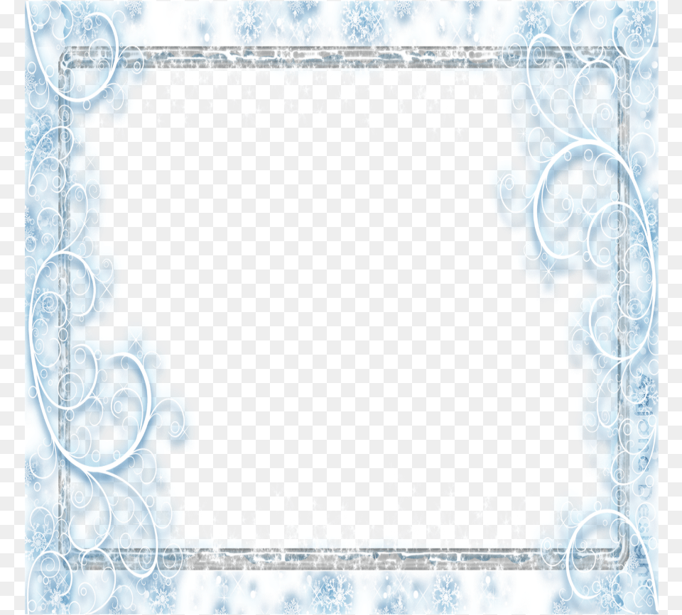 Mq Blue Ice Frame Frames Border Borders Picture Frame, Art, Floral Design, Graphics, Pattern Free Png Download