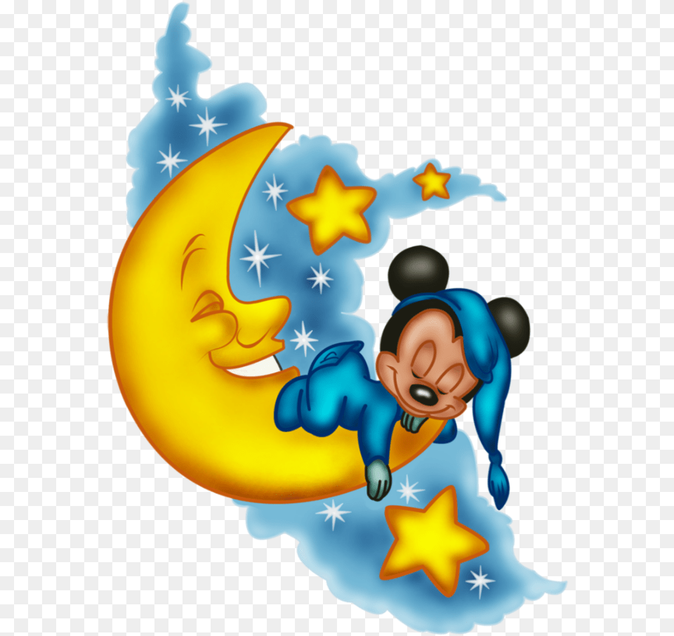 Mq Blue Mickey Mickeymouse Baby Moon Mickey Mouse Sleeping, Outdoors, Animal, Fish, Sea Life Free Transparent Png