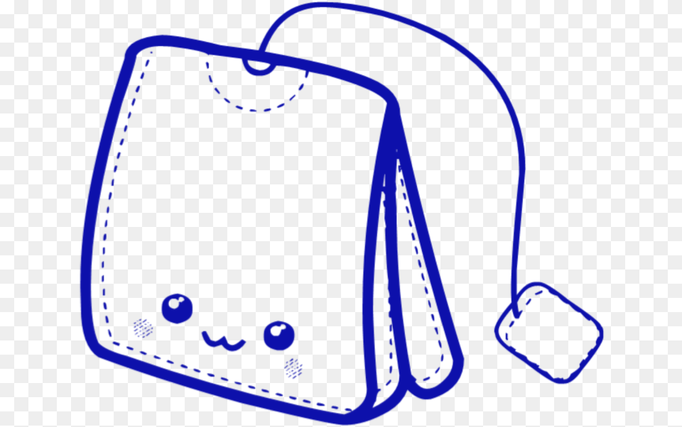 Mq Blue Tea Teabag Kawaii Bag Tea Cartoon Free Png