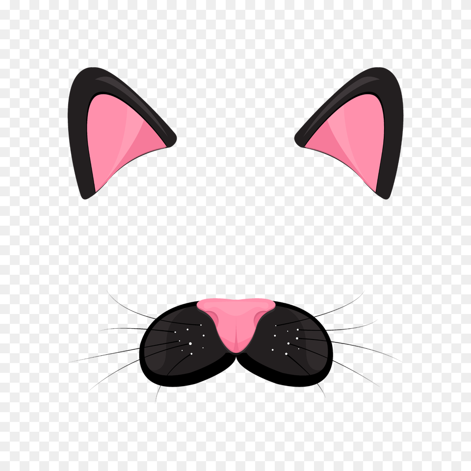 Mq Cat Masquerade Ears Nose Pink, Accessories, Sunglasses, Smoke Pipe Png
