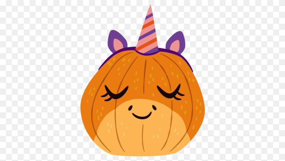 Mq Emoji Emojis Unicorn Pumpkin Halloween, Clothing, Hat, Food, Plant Free Transparent Png