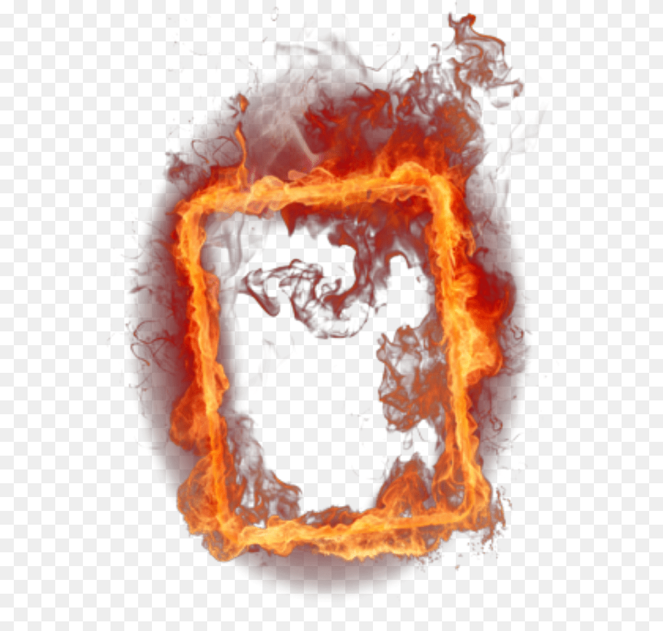 Mq Fire Fireflames Frame Frames Border Borders La Hoguera Del Odio, Flame, Bonfire Free Transparent Png