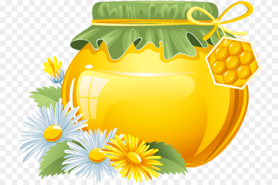Mq Flower Flowers Honey Jar Wildflower Honey Clipart, Food, Daisy, Plant Png