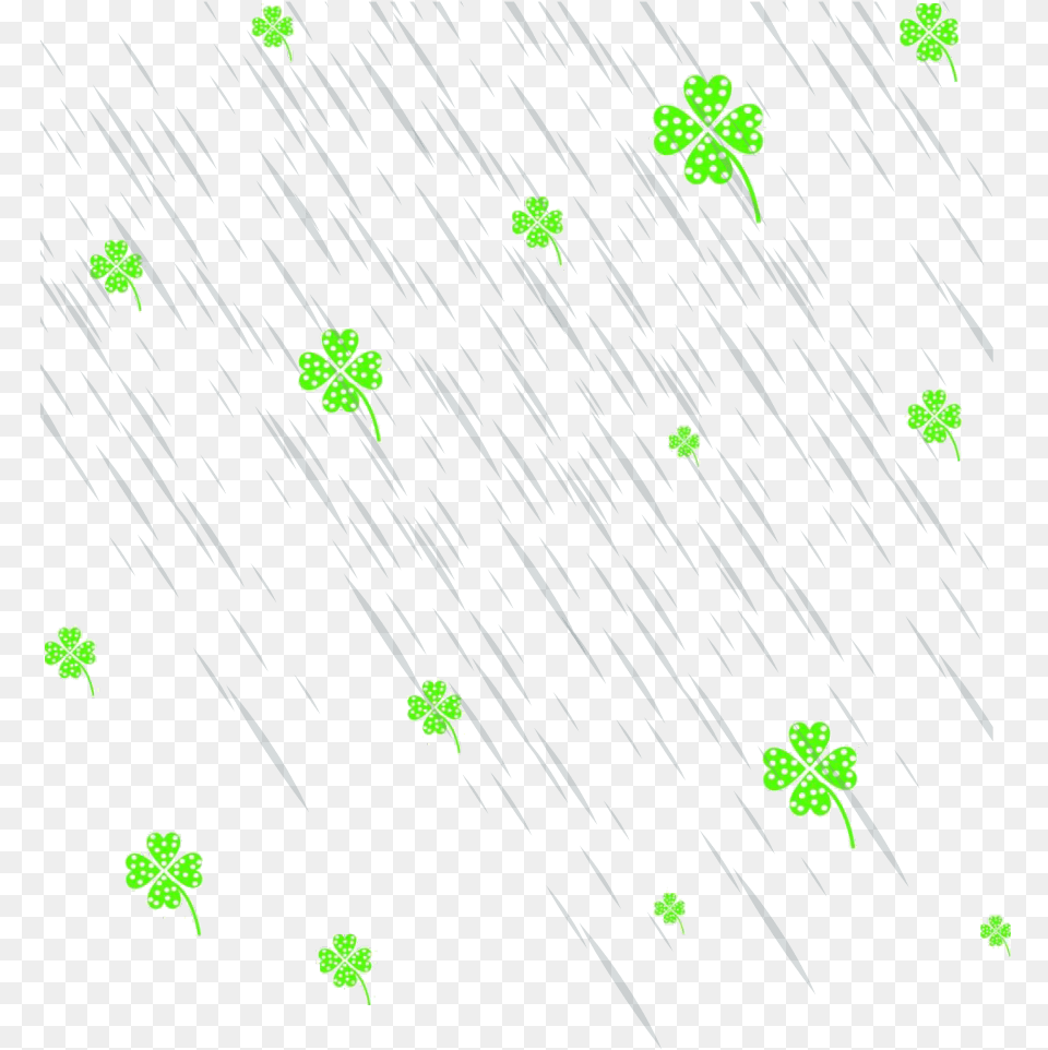 Mq Fourclower Green Rain Floating Falling Weather, Art, Graphics, Pattern, Floral Design Free Transparent Png