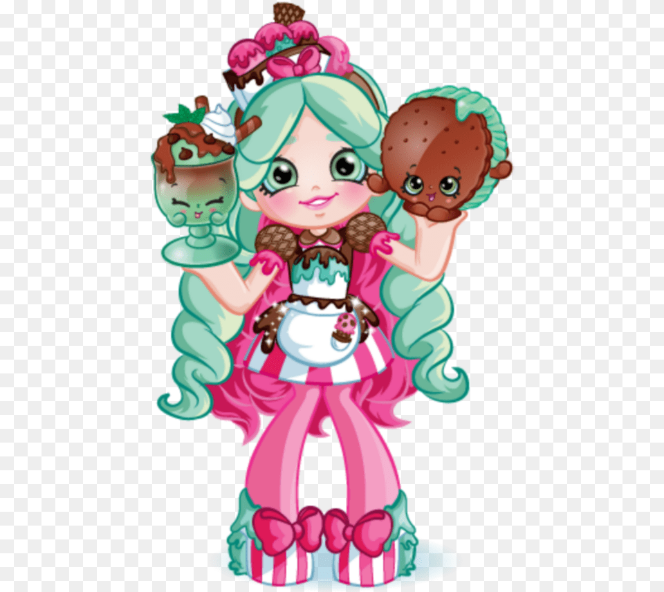 Mq Girl Cake Shopkins Candy Shopkins Chef Club Peppa Mint, Face, Person, Head, Baby Png